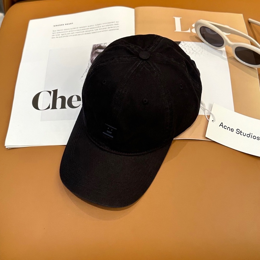 Acne Studios Black Baseball Cap - Picture 6 of 7